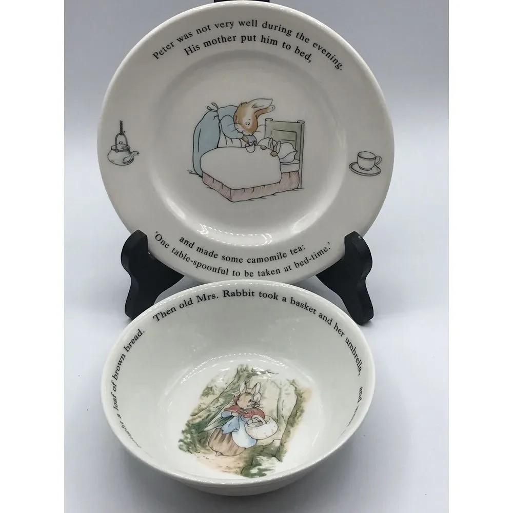 Wedgewood Peter Rabbit Small Plate and Cereal Bowl
